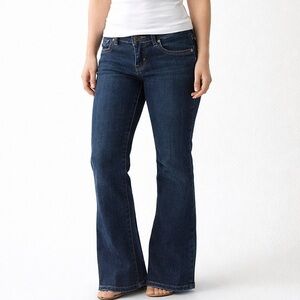 Lucky Brand Jeans Womens Sz 4 Bootcut Vineland Sweet N Low Blue Denim Embroidery